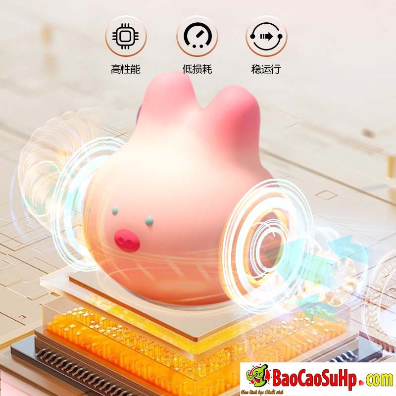 Máy rung đầu heo cảm biến áp suất Jiuuy nhỏ gọn dễ thương
