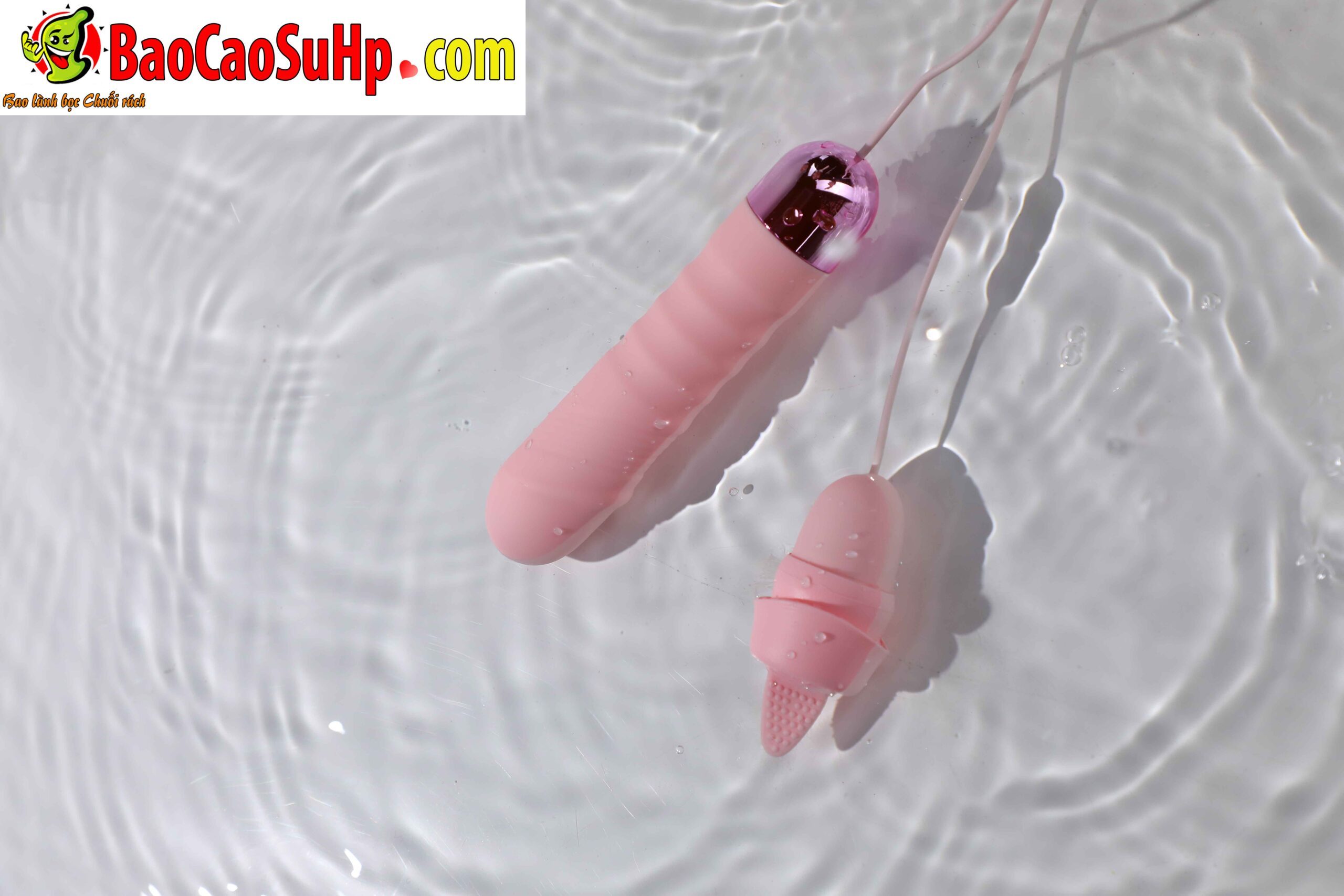 834A9867 scaled - Trứng rung tình yêu Mizzzee PINK LAZZY 2 quả lưỡi liếm và rung
