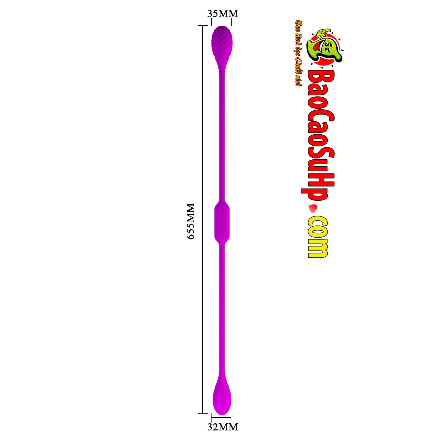 Trứng rung 2 đầu Prettylove Dream lover Whip cao cấp kích thích mạnh