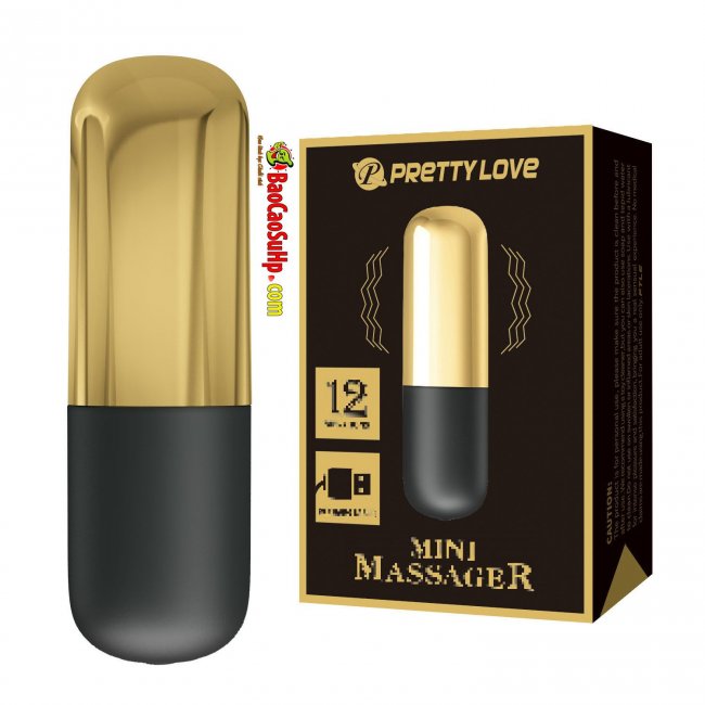Trứng rung USB mạ vàng Prettylove BI-014501J nhỏ gọn rung cực mạnh
