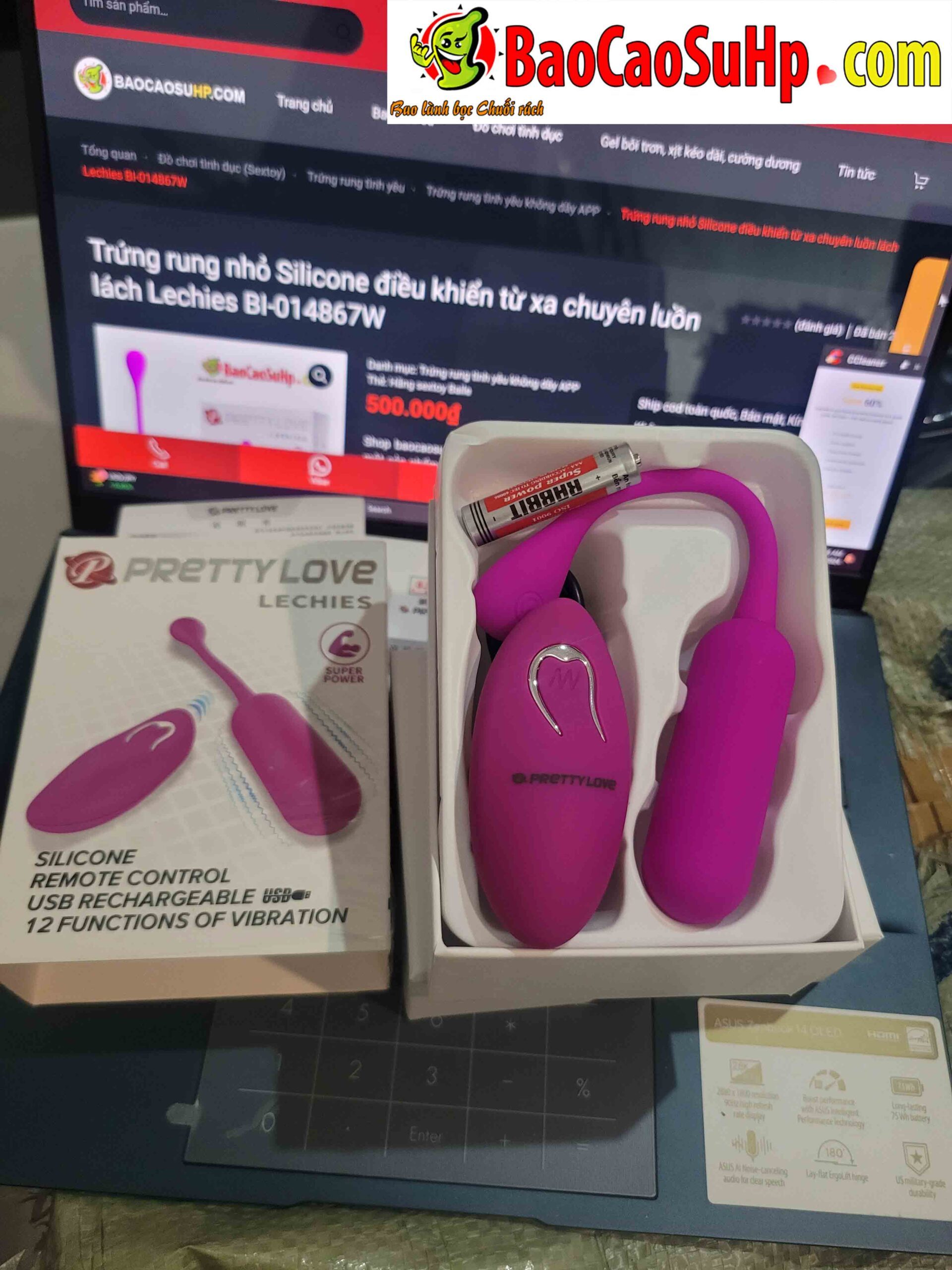 anh chup Trung rung nho Silicone Lechies BI 014867W 2 scaled - Trứng rung nhỏ Silicone điều khiển từ xa chuyên luồn lách Lechies BI-014867W