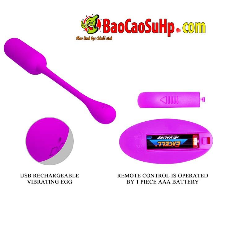 trung rung silicone Lechies BI 014867W 10 - Trứng rung nhỏ Silicone điều khiển từ xa chuyên luồn lách Lechies BI-014867W