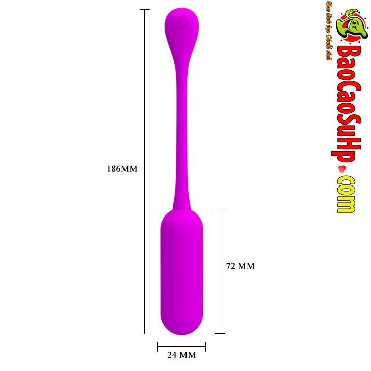 trung rung silicone Lechies BI 014867W 8 - Trứng rung nhỏ Silicone điều khiển từ xa chuyên luồn lách Lechies BI-014867W