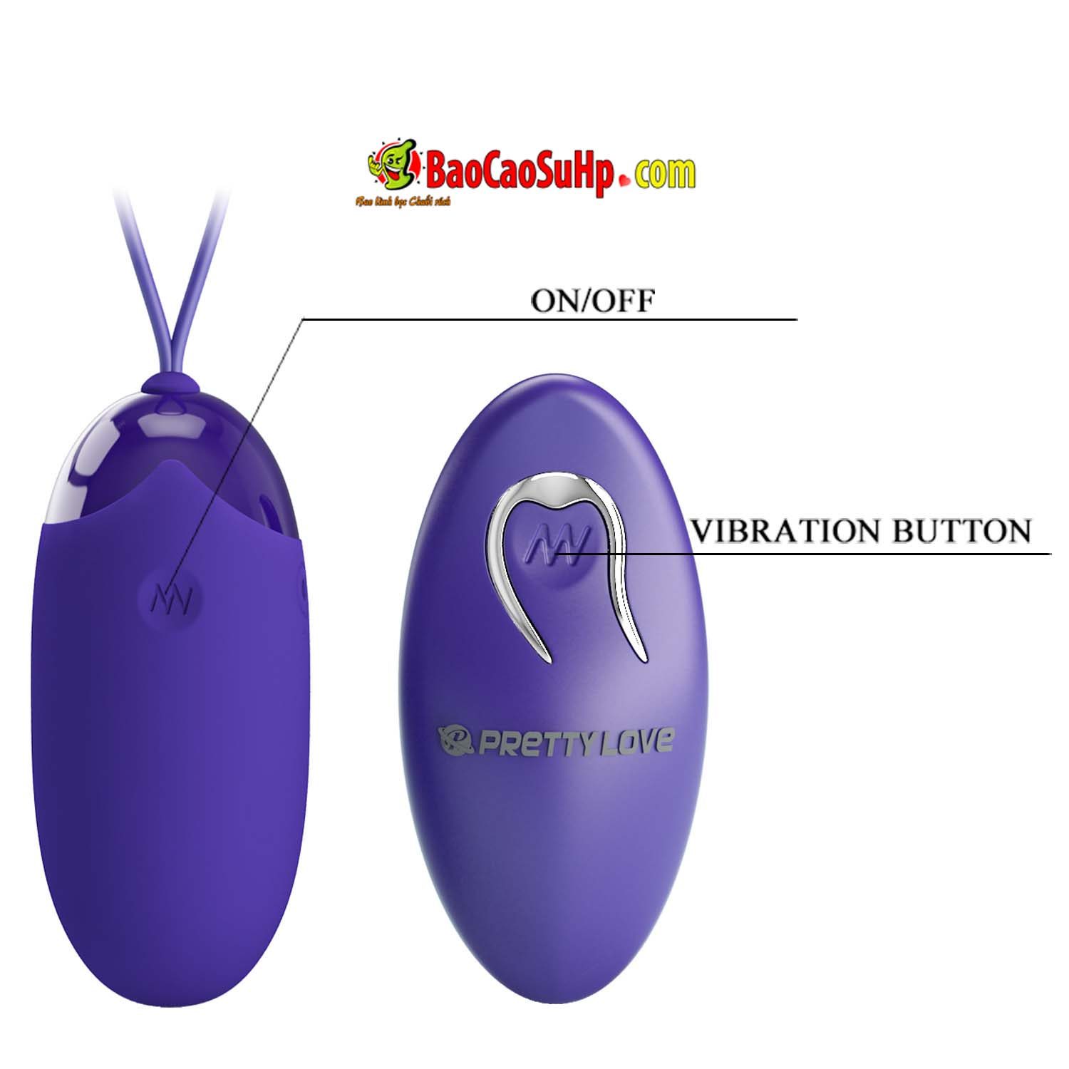 Trứng rung Prettylove Berger Youth điều khiển 12 chế độ sang trọng bền
