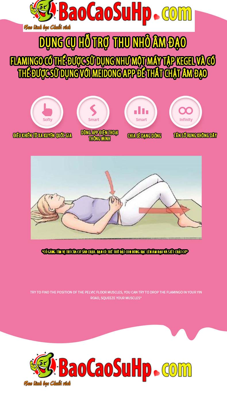 trung rung APP Flamingo 16 - Trứng rung điều khiển APP Flamingo quần lót đa năng hiện đại