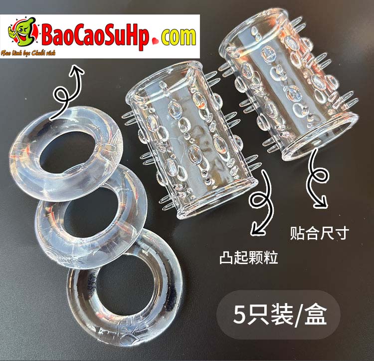 anh gt bo vong donden Delight LN0866 10 - Bộ donden Mizzzee vòng đeo trong suốt mềm mại Delight LN0866