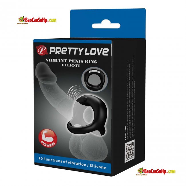 Vòng đeo dương vật rung PRETTY LOVE ELLIOTT giữ lửa tình yêu