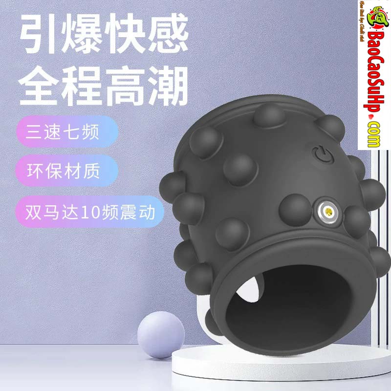Vòng Đeo Dương Vật Gân Gai Mềm Mại SZ063 Azaria Siêu Rung