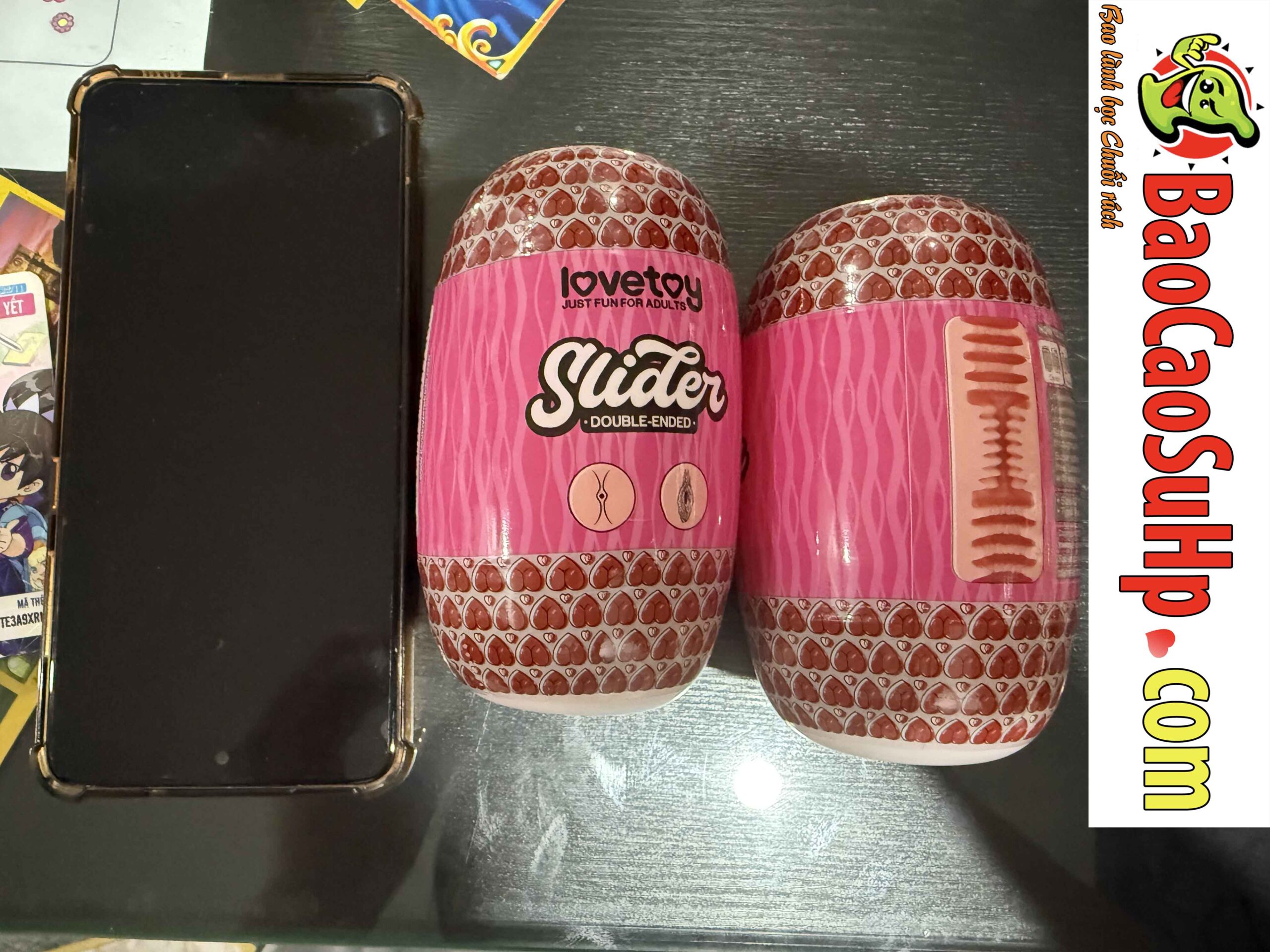 Cốc thủ dâm 2 đầu mini Lovetoy Slider đa năng âm đạo hậu môn
