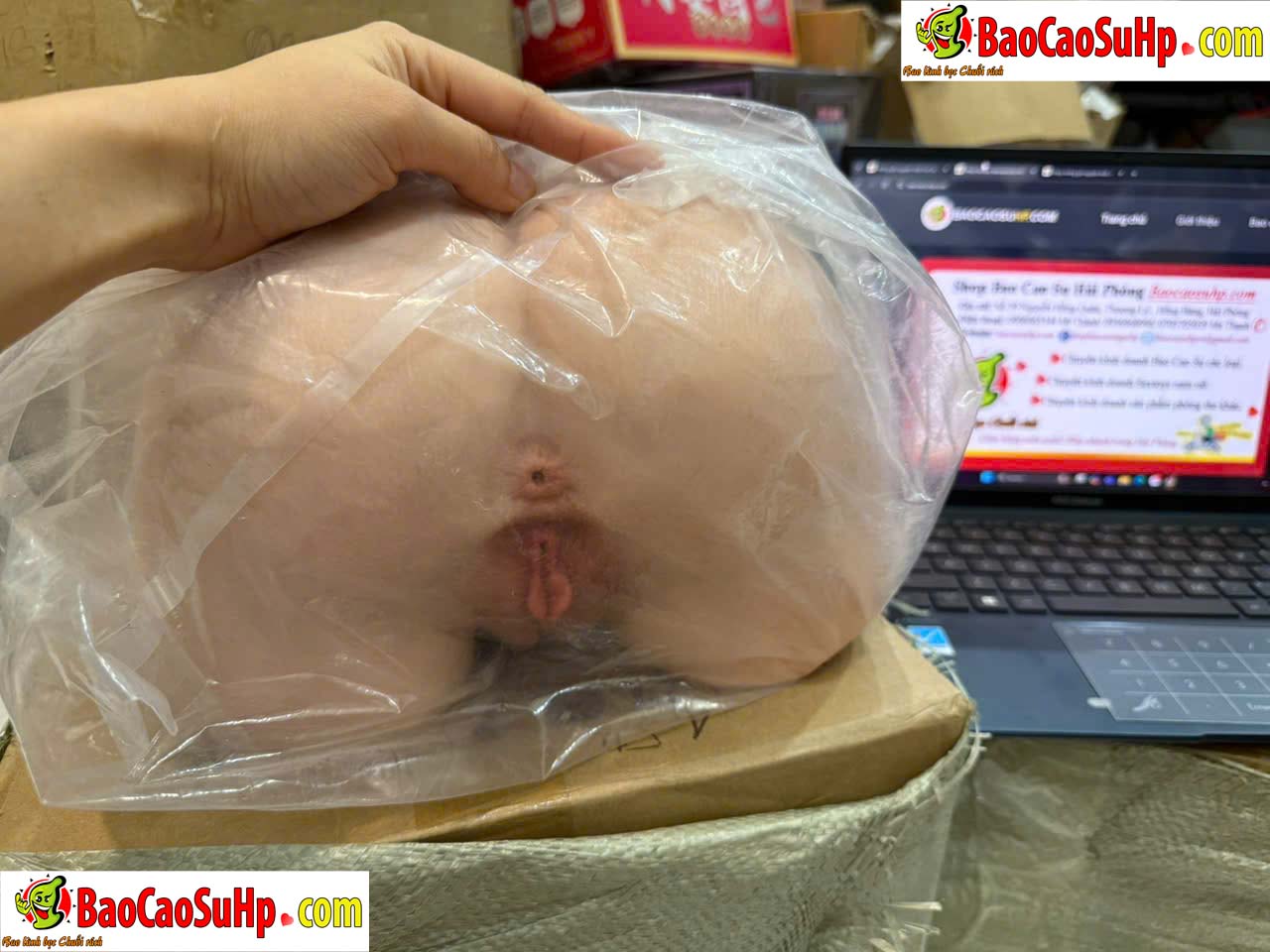 Mông Giả Sophia 6kg Silicone Mềm Hút Co Bóp Phát Nhiệt