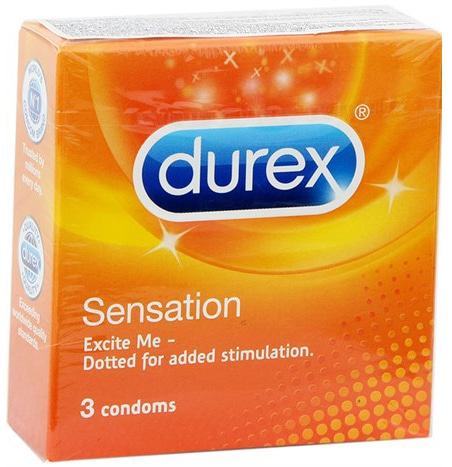 Bao Cao Su Gai Bọt Nước Durex Sensation Tăng Khoái Cảm Cao 