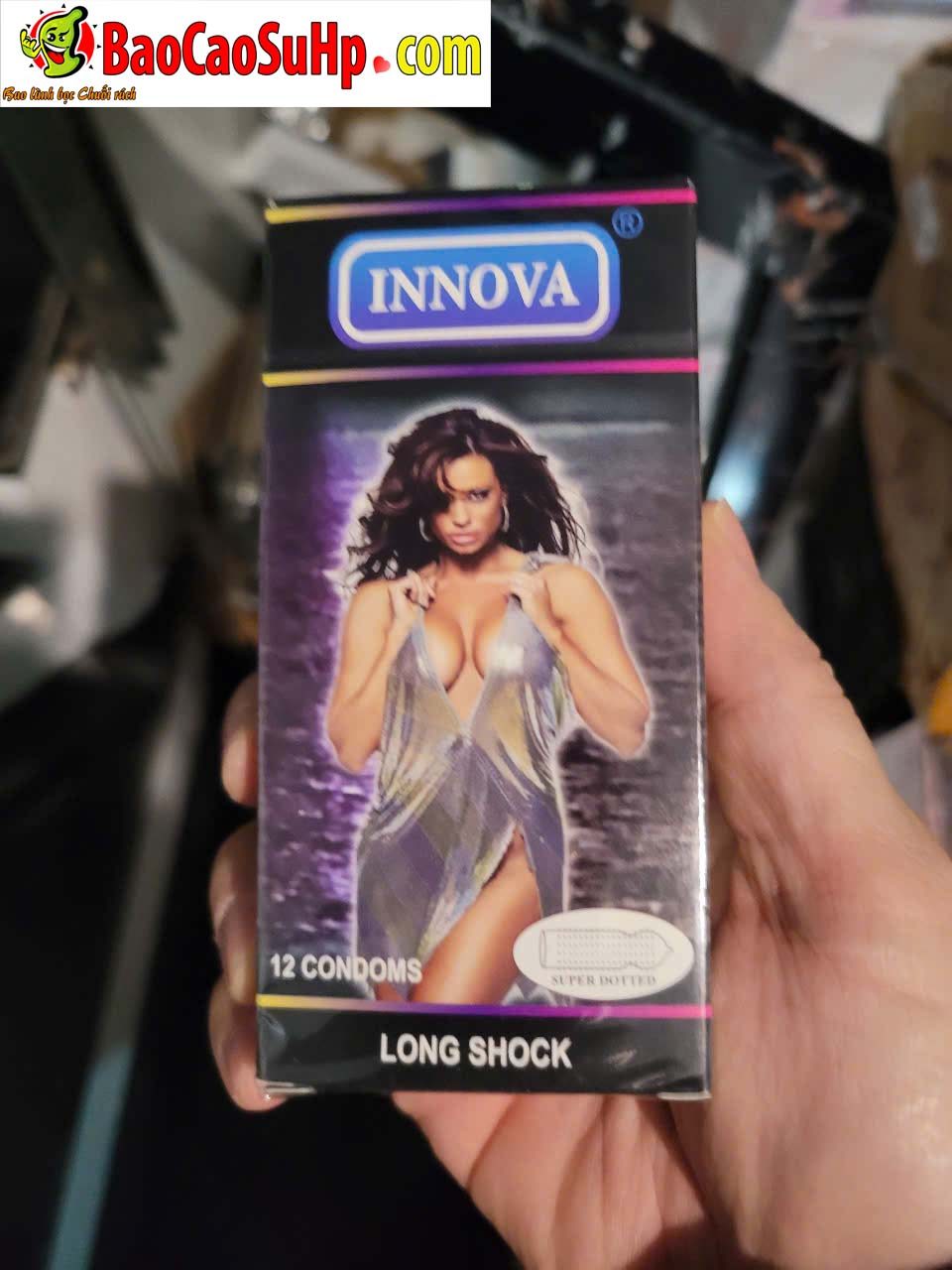 INNOVA Black Textured Condom Unique Ribbed Sensation