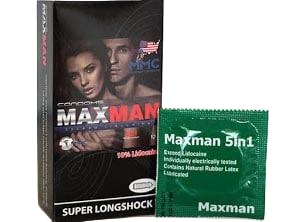 Bao Cao Su Maxman 5in1 Đẳng Cấp Mỹ Tăng Khoái Cảm 