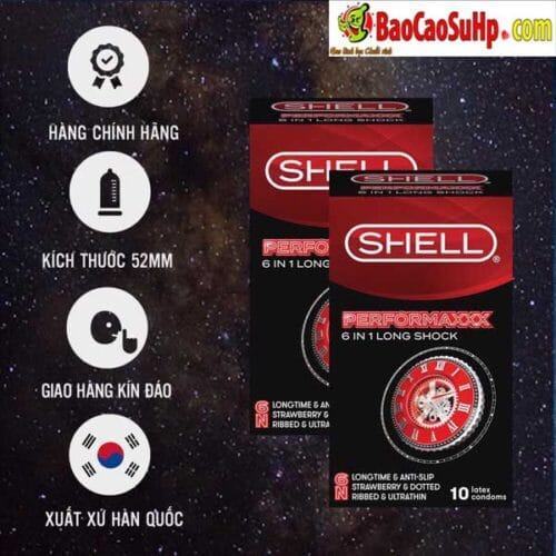 Shell Premium 6in1 Latex Condoms High Quality Safe Protection