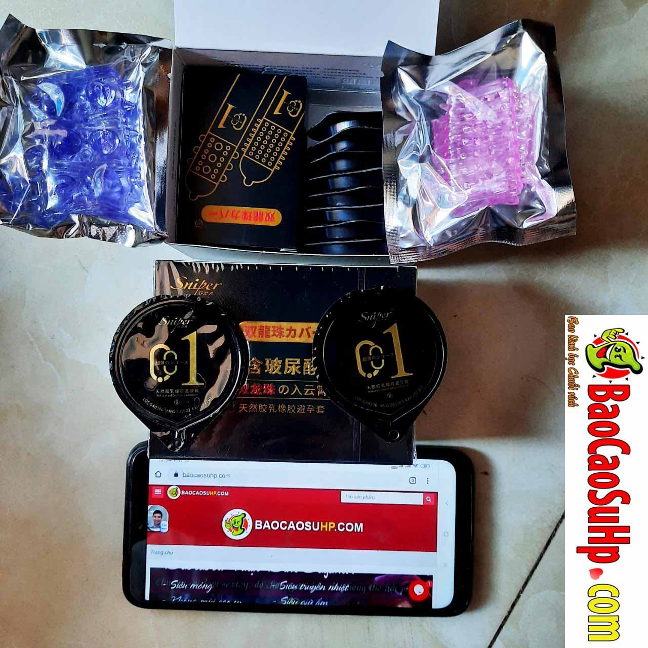 Cặp đôi bao cao su gai Sniper double dragon ball siêu kích thích tăng khoái