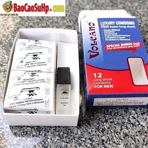 Bao cao su Volcano Luxury 7in1 mới siêu mỏng tăng khoái cảm
