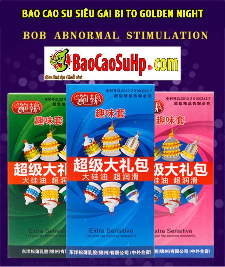 Bao cao su siêu gai bi to Golden Night kích thích đỉnh cao