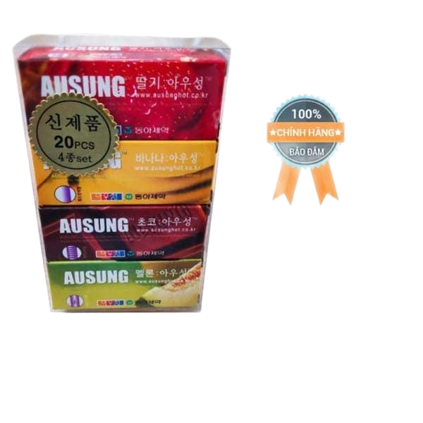  Nhập sỉ Bao cao su Hàn Quốc Ausung Prenium Fruity  chính hãng 
