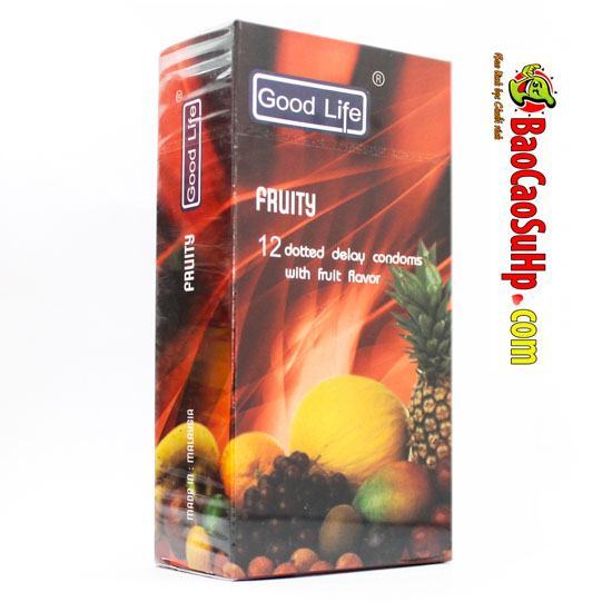 Bao cao su good life fruity hoa quả thơm mát dễ chịu 