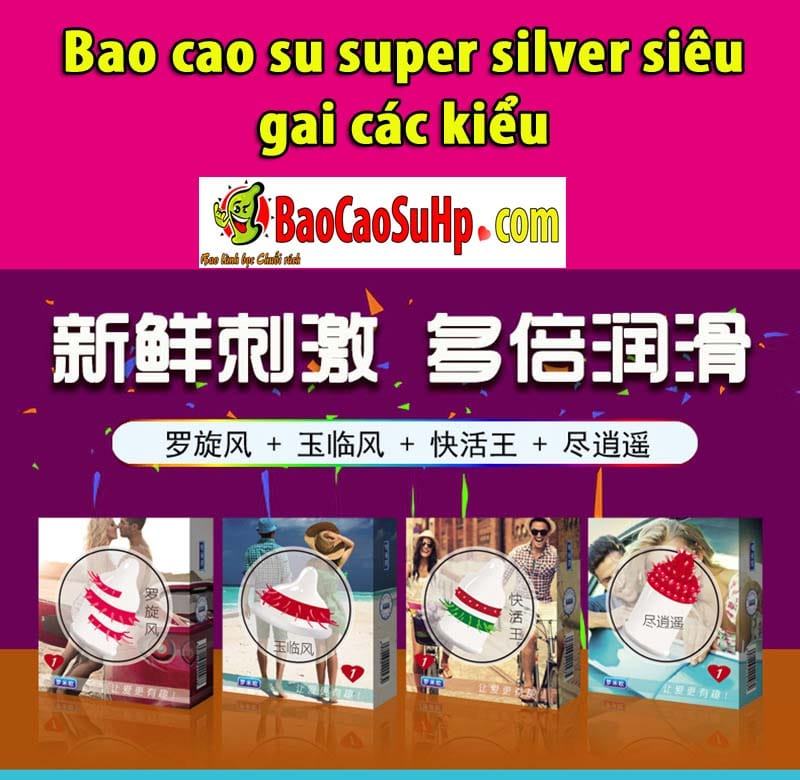 Super Silver Condom Textured Variety Pack Enhanced Pleasure