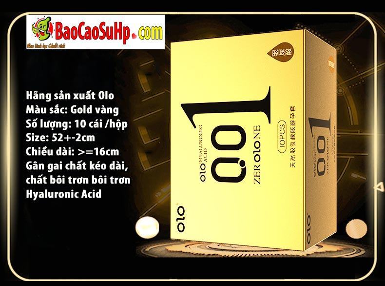  Kho sỉ Bao cao su olo 001 gold gai gân siêu mỏng kéo dài phiên bản 2019 loại tốt