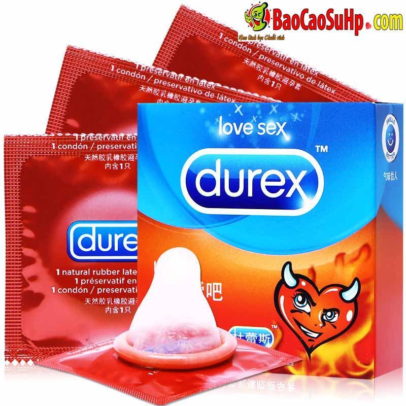 Bao cao su Durex Love gai gân hộp 12 chiếc siêu an toàn