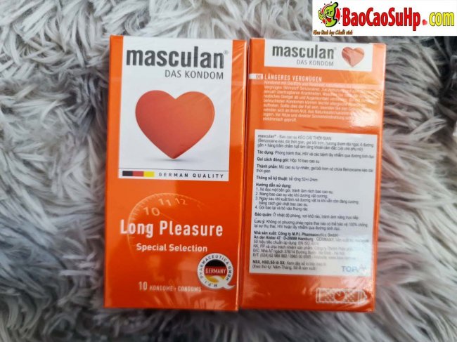 Cung cấp Bao cao su cao cấp Masculan Long Pleasure kéo dài thời gian quan hệ hàng xách tay
