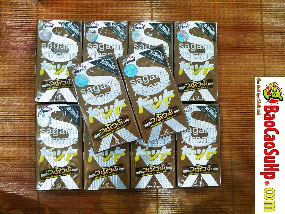Bao cao su Sagami Xtreme Feel Up gai gân nổi giúp tăng khoái cảm thăng hoa