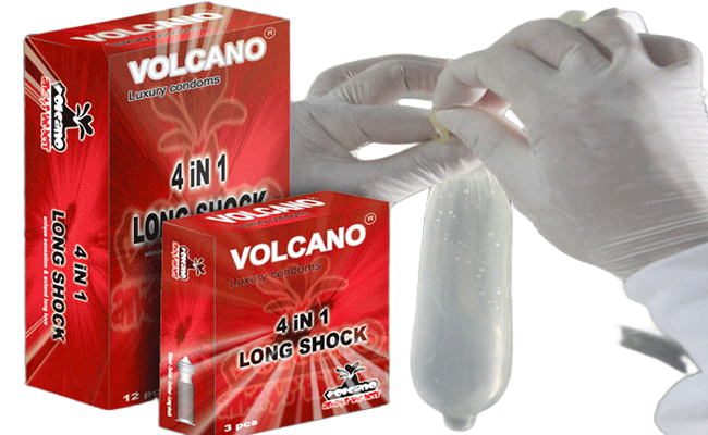 Bao cao su Volcano 4in1 kéo dài thời gian quan hệ hiệu quả 