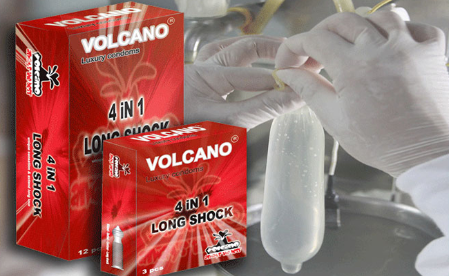 Volcano 4in1 Condom Long Lasting Safe Sex Enhanced Pleasure
