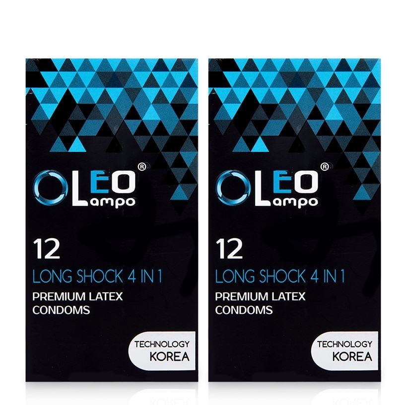 Oleo 4in1 Time-Extension Thin Ribbed Condom