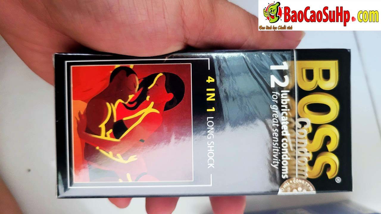 Longshock Boss 4in1 ribbed textured condom delay climax