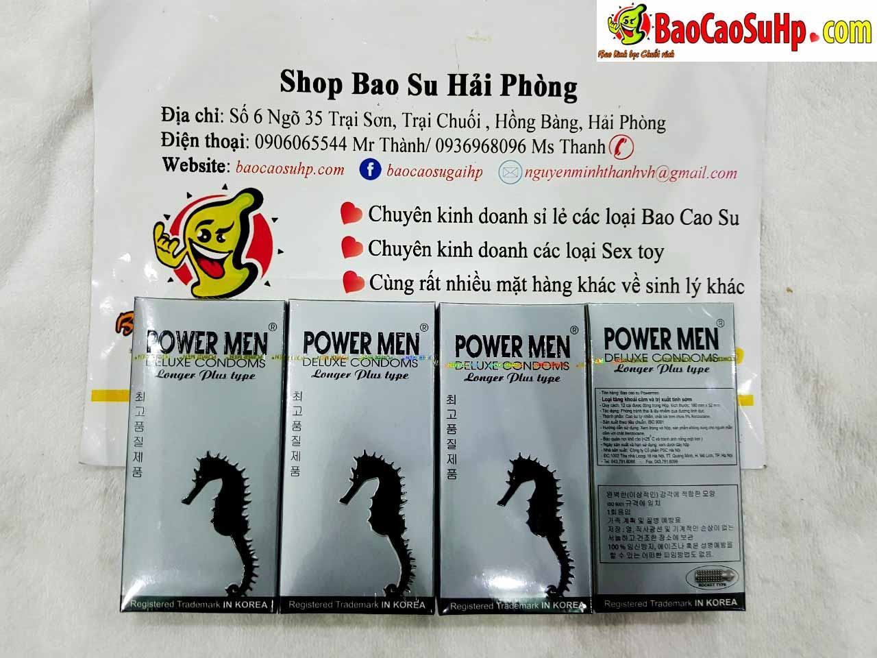 PowerMen Longer Plus Bao cao su kéo dài thời gian Quan hệ bền lâu