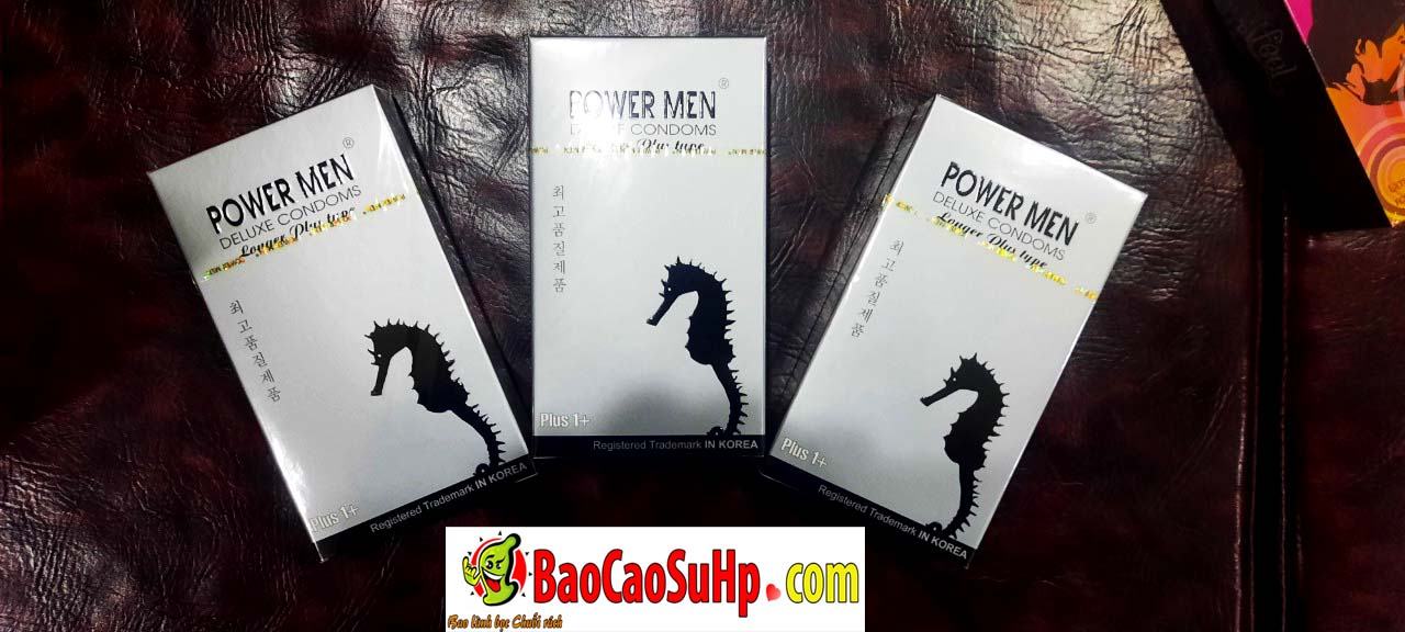 Bao cao su kéo dài quan hệ PowerMen Longer Plus hương thơm dễ chịu Malaysia