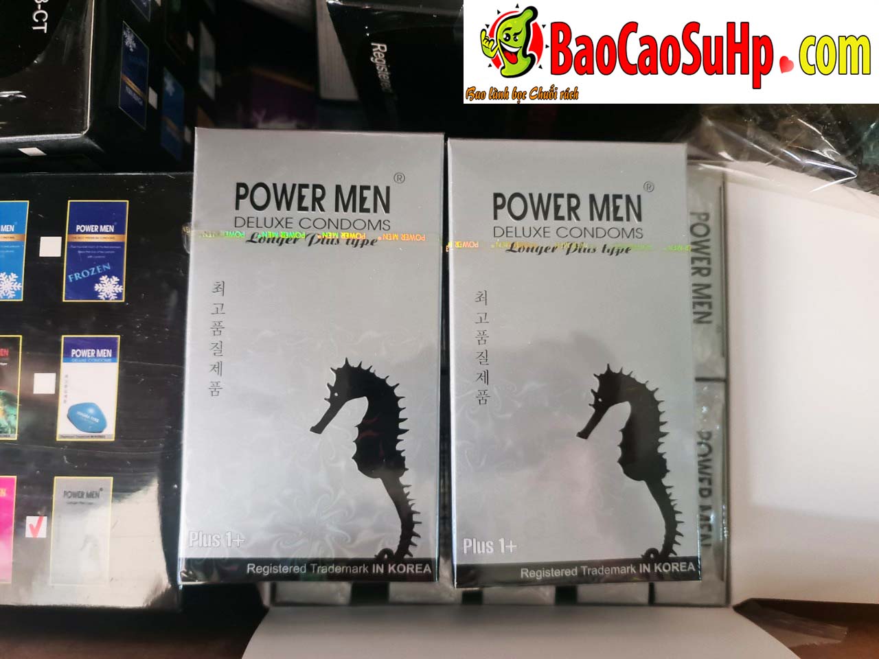 Bao cao su kéo dài quan hệ PowerMen Longer Plus hương thơm dễ chịu Malaysia