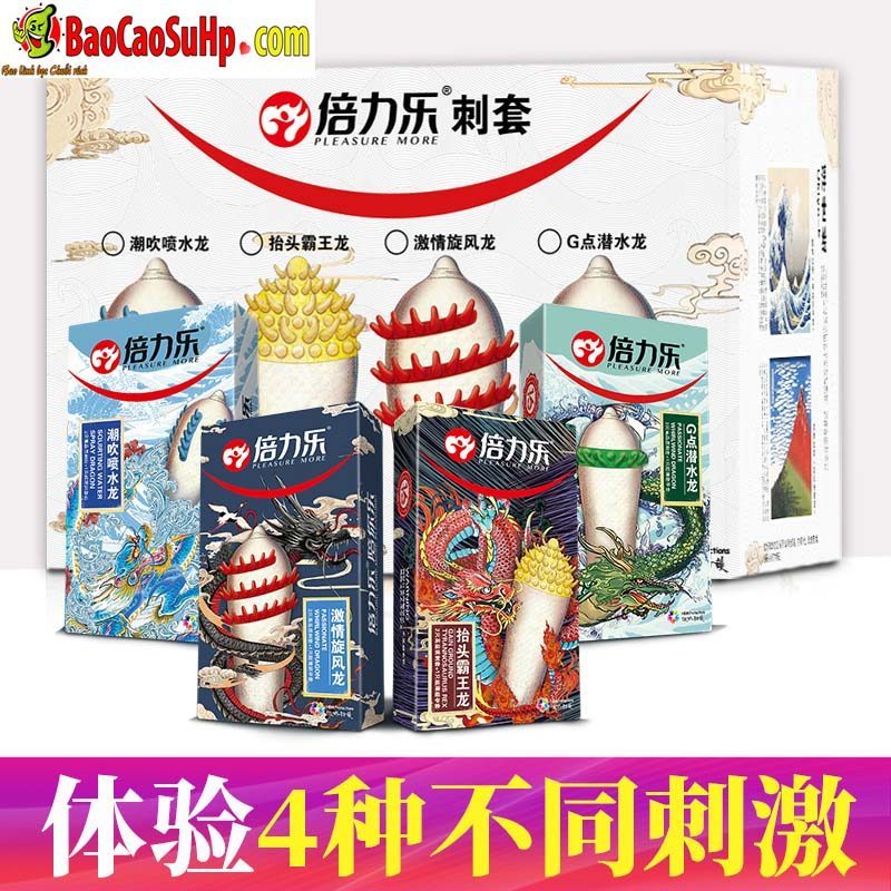 Bao cao su Dragon overlord gai to nổi mềm mại tăng khoái cảm cuộc yêu 