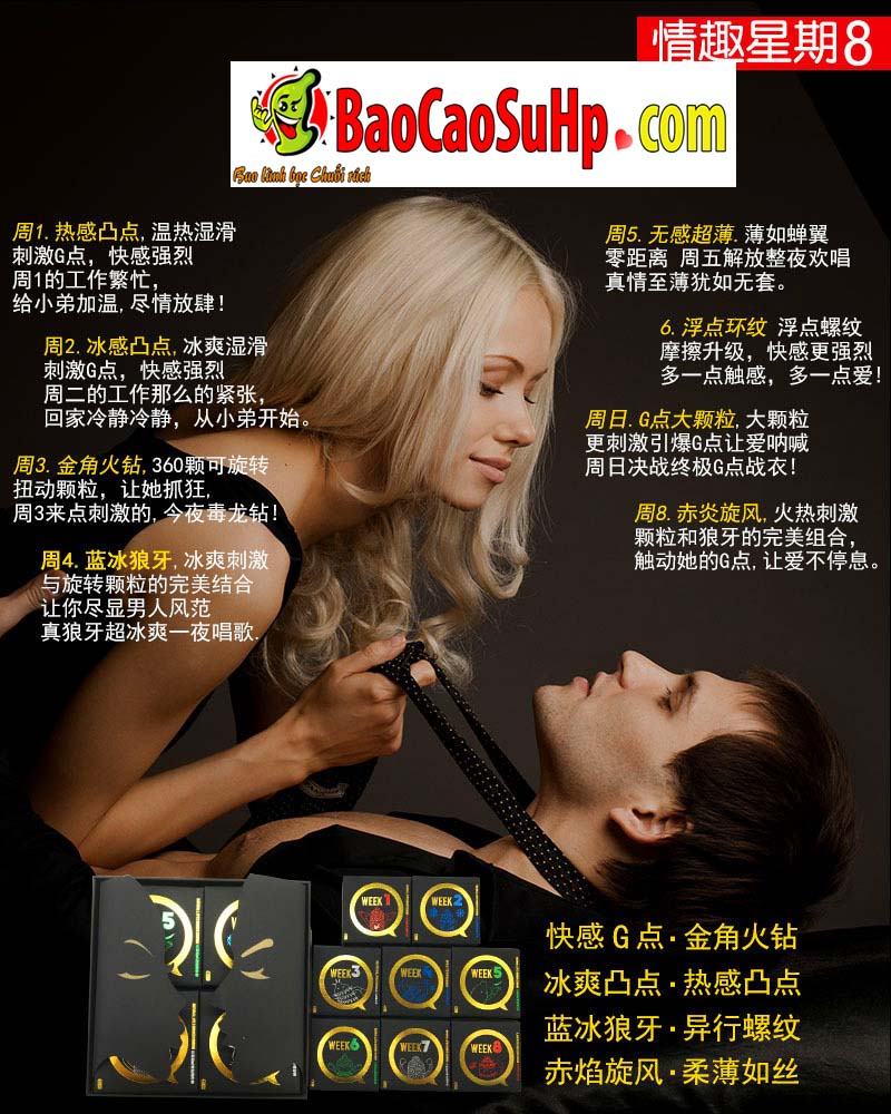  Địa chỉ bán Bộ Bao cao su 8 weeken đủ 8 loại gân gai siêu mỏng nóng lạnh siêu xịn loại tốt