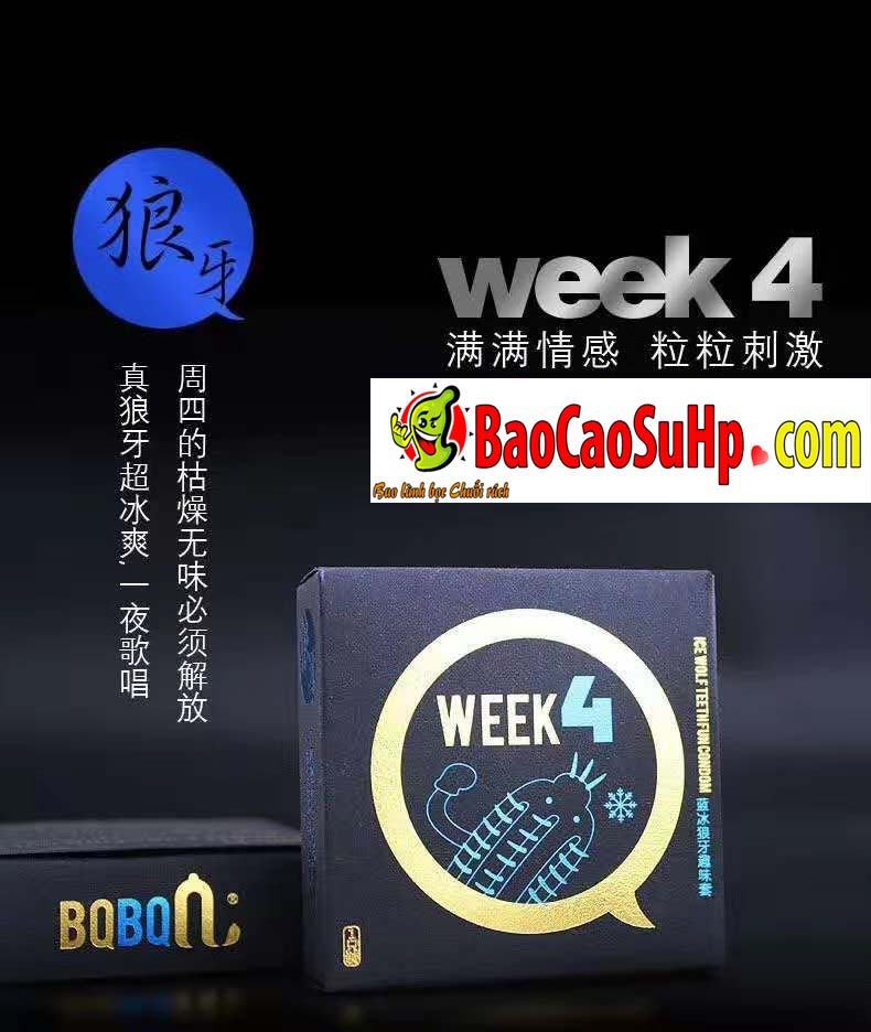 Bao cao su 8 Weeken siêu mỏng gân gai nóng lạnh an toàn