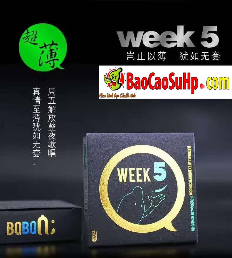 Bao cao su 8 Weeken siêu mỏng gân gai nóng lạnh an toàn
