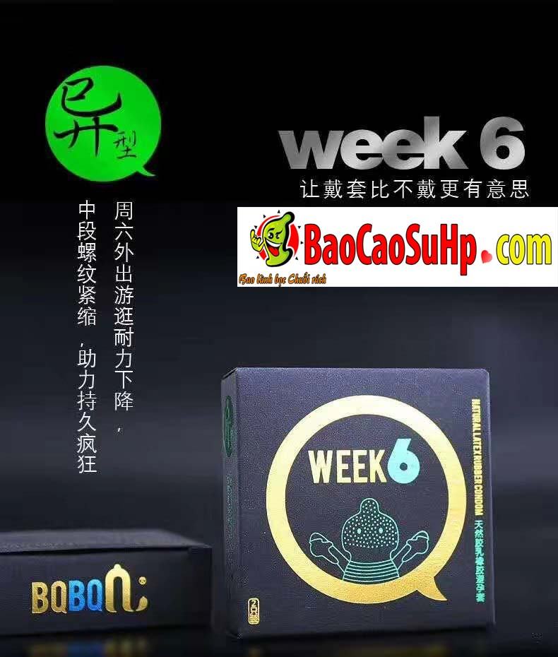 Bao cao su 8 Weeken siêu mỏng gân gai nóng lạnh an toàn
