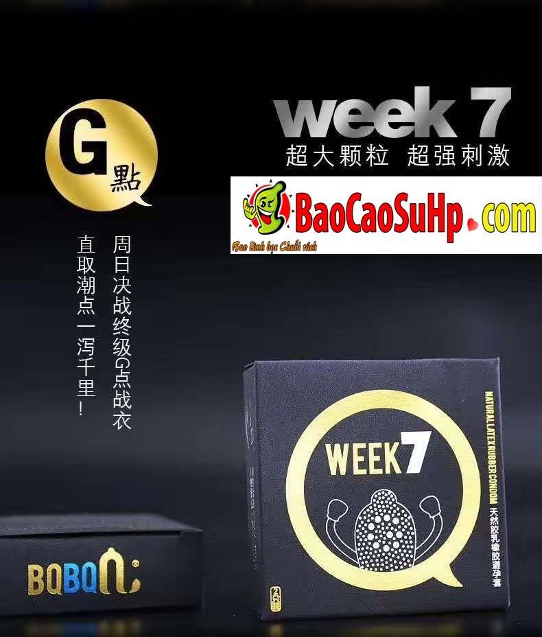 Bao cao su 8 Weeken siêu mỏng gân gai nóng lạnh an toàn