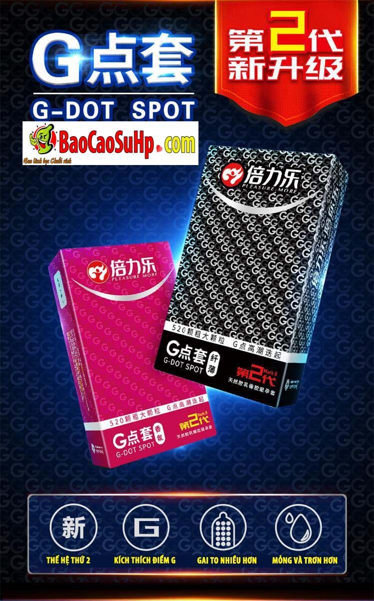 Bao cao su Bili G Point siêu mỏng thơm nhẹ cảm giác cực đỉnh