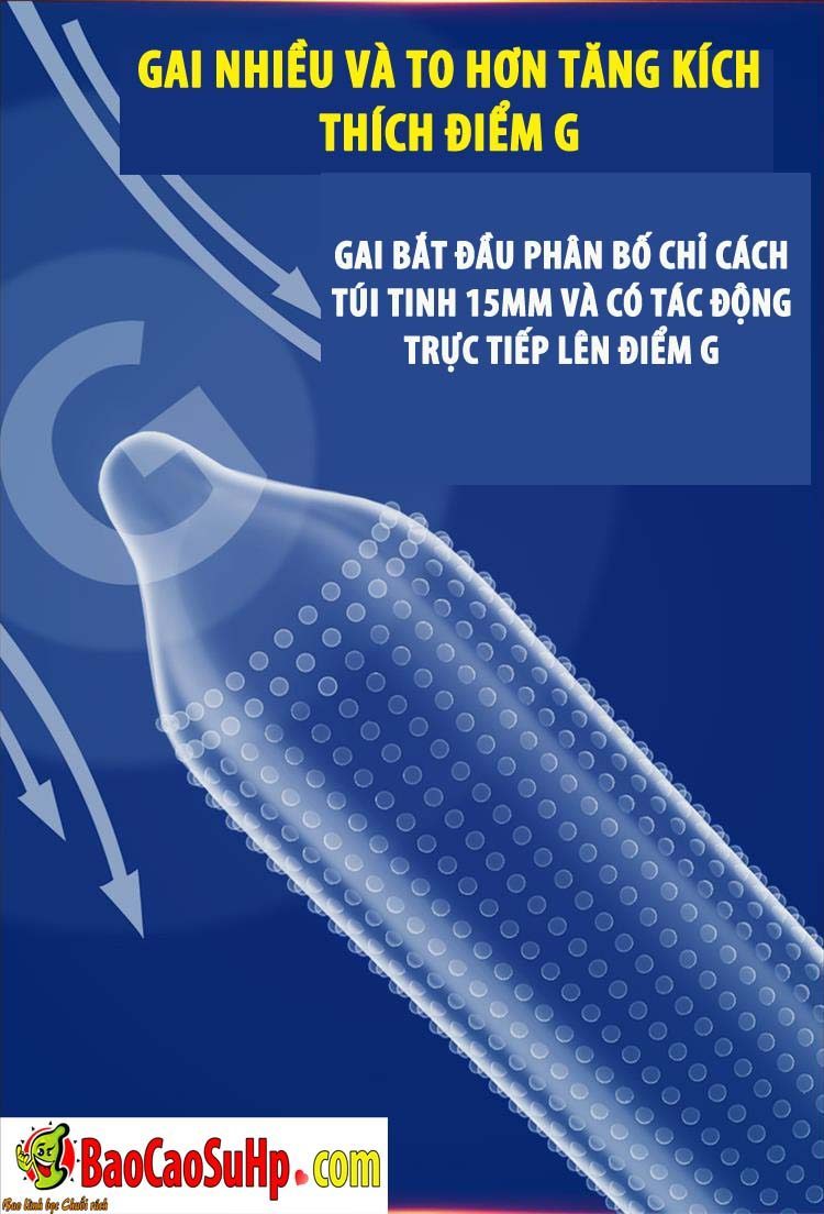 Bao cao su Bili G Point siêu mỏng thơm nhẹ cảm giác cực đỉnh