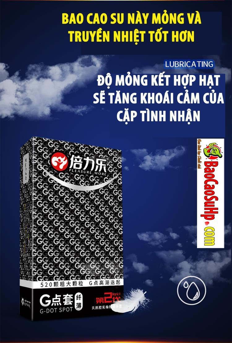 Bao cao su Bili G Point siêu mỏng thơm nhẹ cảm giác cực đỉnh