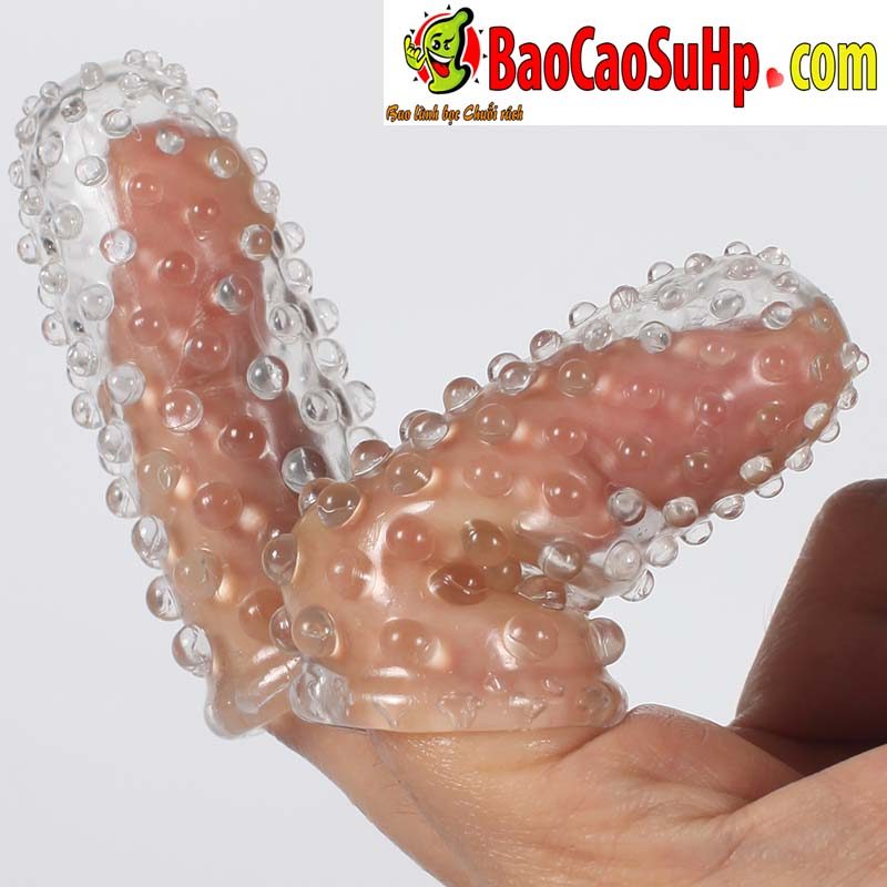 Mizzzee Devil’s Finger Textured Finger Condom Reusable Couples Toy