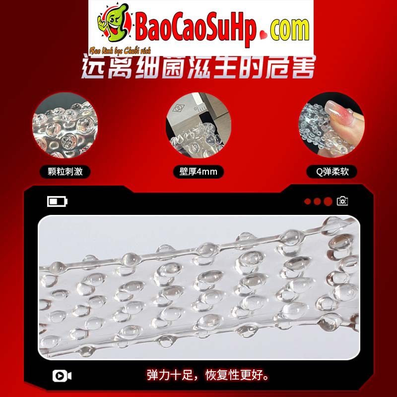 Bao cao su Mizzzee Devil’s finger gai nổi tăng khoái cảm an toàn