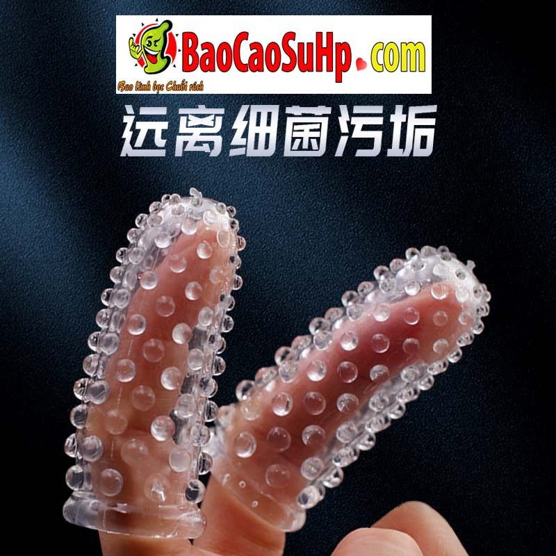 Mizzzee Devil’s Finger Textured Finger Condom Reusable Couples Toy