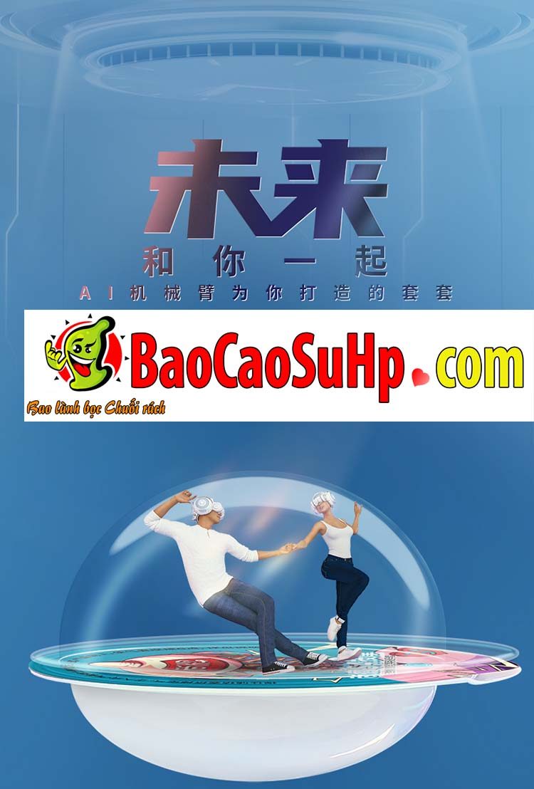 Bao cao su Mizzzee Bigmom đệm khí gai lớn mềm mại kích thích điểm G