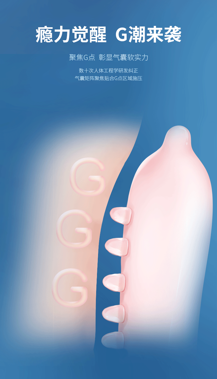 Bao cao su đệm khí gai lớn Mizzzee Bigmom G kích thích điểm G Bao cao su đệm khí gai lớn Mizzzee Bigmom G kích thích điểm G