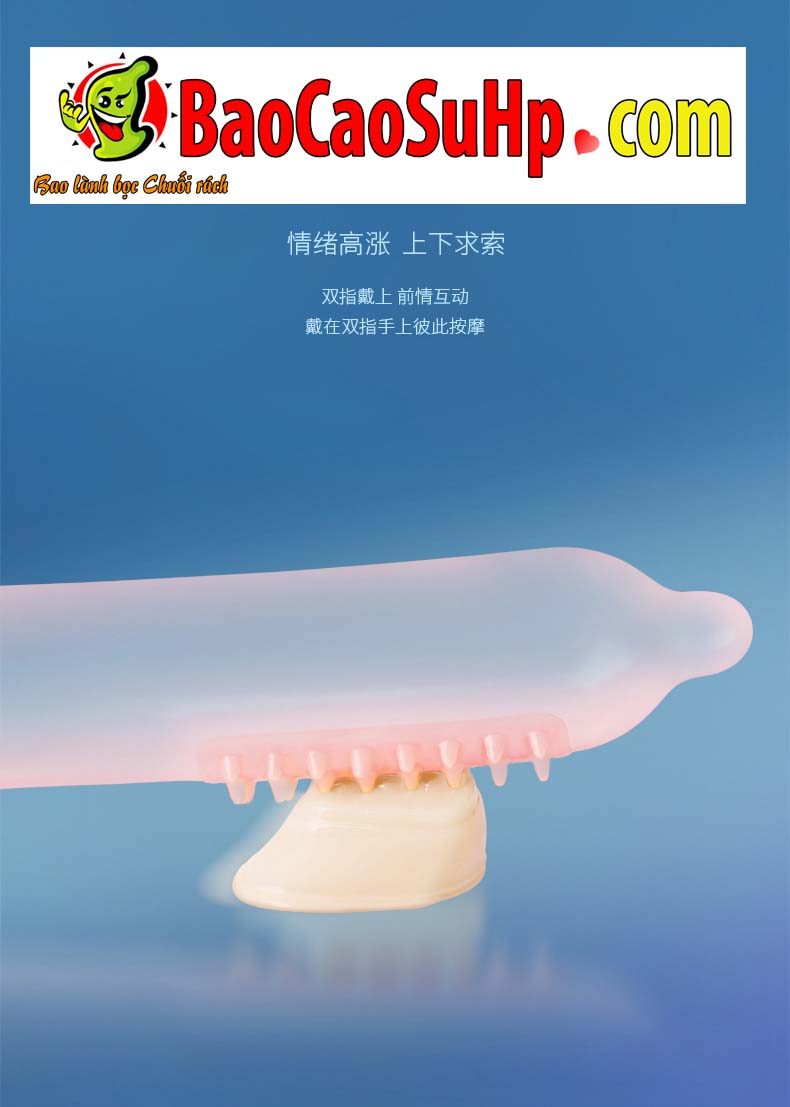 Bao cao su đệm khí gai lớn Mizzzee Bigmom G kích thích điểm G Bao cao su đệm khí gai lớn Mizzzee Bigmom G kích thích điểm G